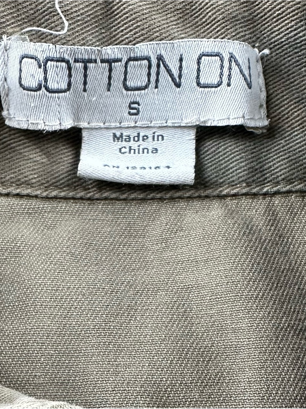 Cotton On Camo Utility Button Up Shirt Jacket S Roll Tab Sleeves Distressed - Picture 6 of 8